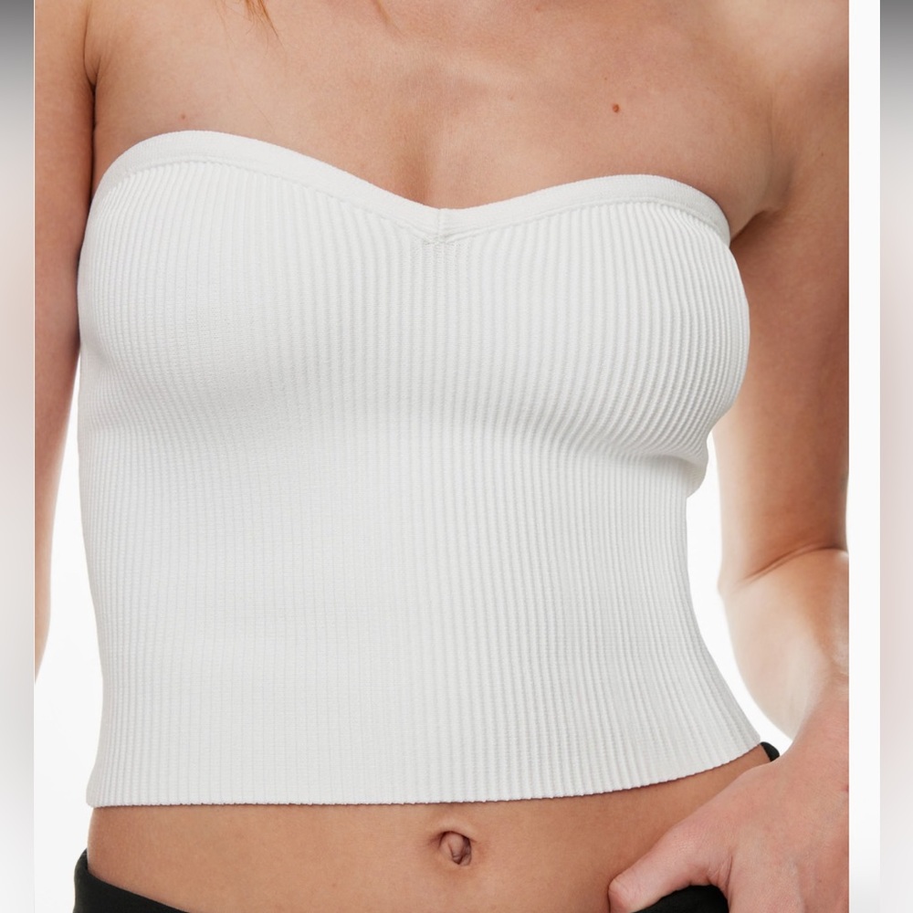 ARITZIA BABATON SCULPT KNIT SWEETHEART TUBE TOP